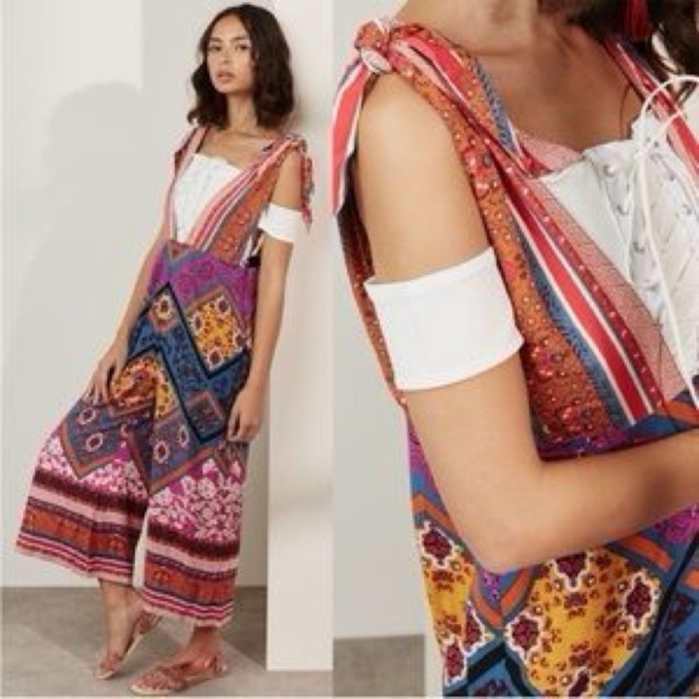 Free People | Maritzah One Piece Multi Jumpsuit Sz 12